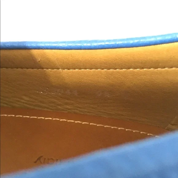 Gucci Blue Leather Loafers